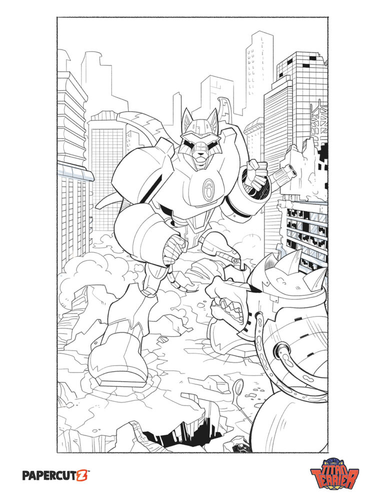 Ten Ton Titan Terrier Coloring Pages - Papercutz_Page_1
